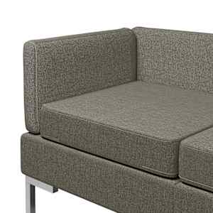 5dílná sedací souprava textil taupe - obrázek 5
