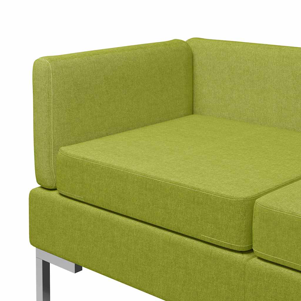 5dílná sedací souprava textil zelená - obrázek 5