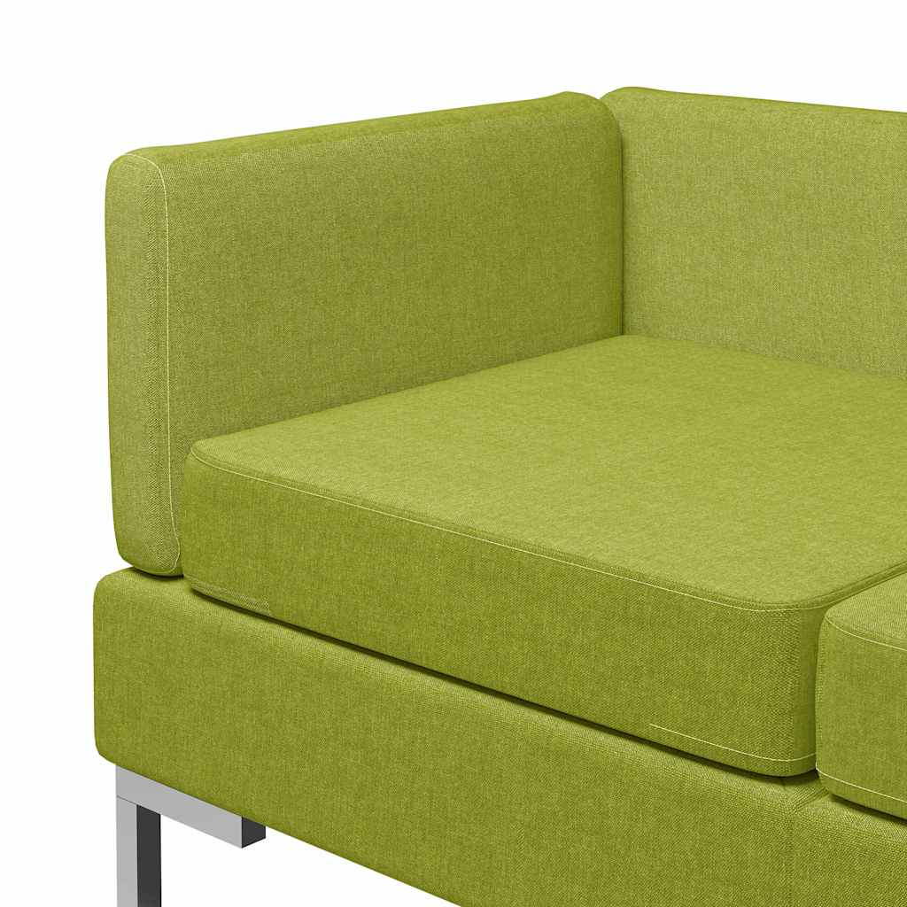 5dílná sedací souprava textil zelená - obrázek 6
