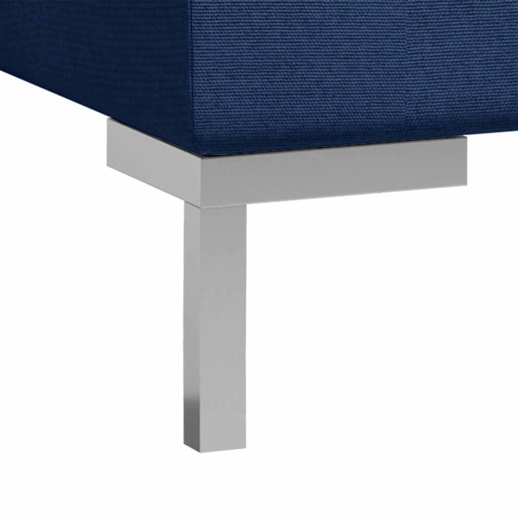 7dílná sedací souprava textil modrá - obrázek 7