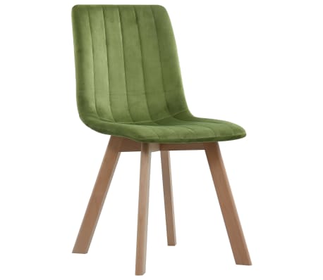 vidaXL Dining Chairs 6 pcs Green Velvet