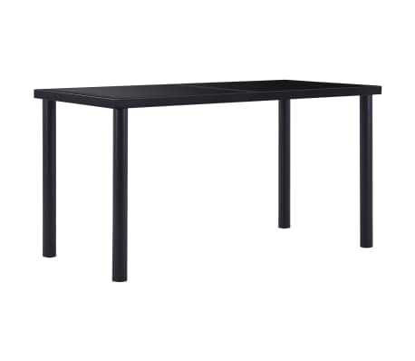 vidaXL Valgomojo baldų komplektas, 9 dalių, rudas, dirbtinė oda