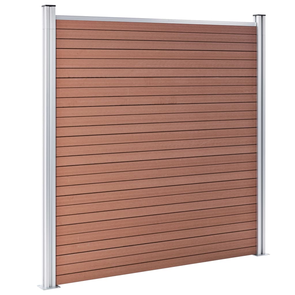 vidaXL Clôture de jardin WPC 353x186 cm Marron