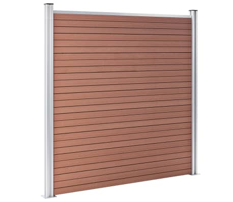 vidaXL Garden Fence WPC 872x186 cm Brown