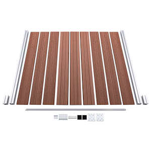 Zahradní plot WPC 1 045 x 186 cm hnědý - obrázek 8