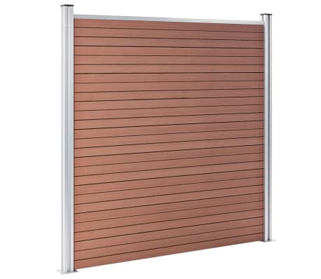 vidaXL Πάνελ Περίφραξης Καφέ 1218 x 186 εκ. από WPC