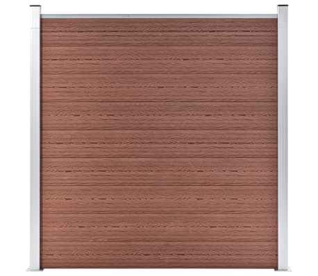 vidaXL Garden Fence WPC 683.9"x73.2" Brown