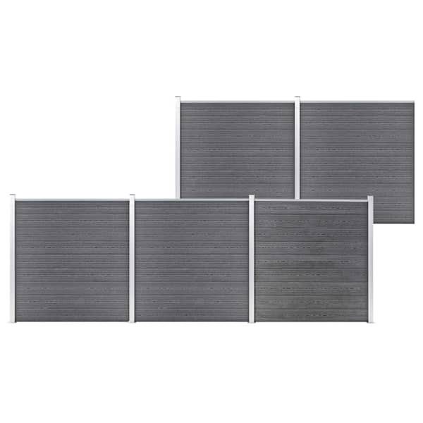 vidaXL aiapaneel, WPC, 872 x 186 cm, hall