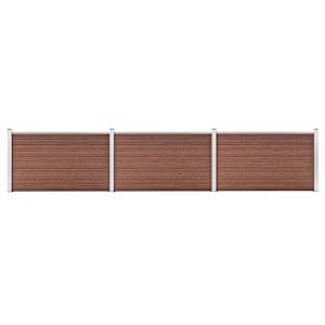 vidaXL aiapiire, WPC, 526 x 106 cm pruun