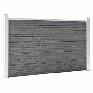 Zahradní plot WPC 353 x 106 cm šedý - obrázek 2