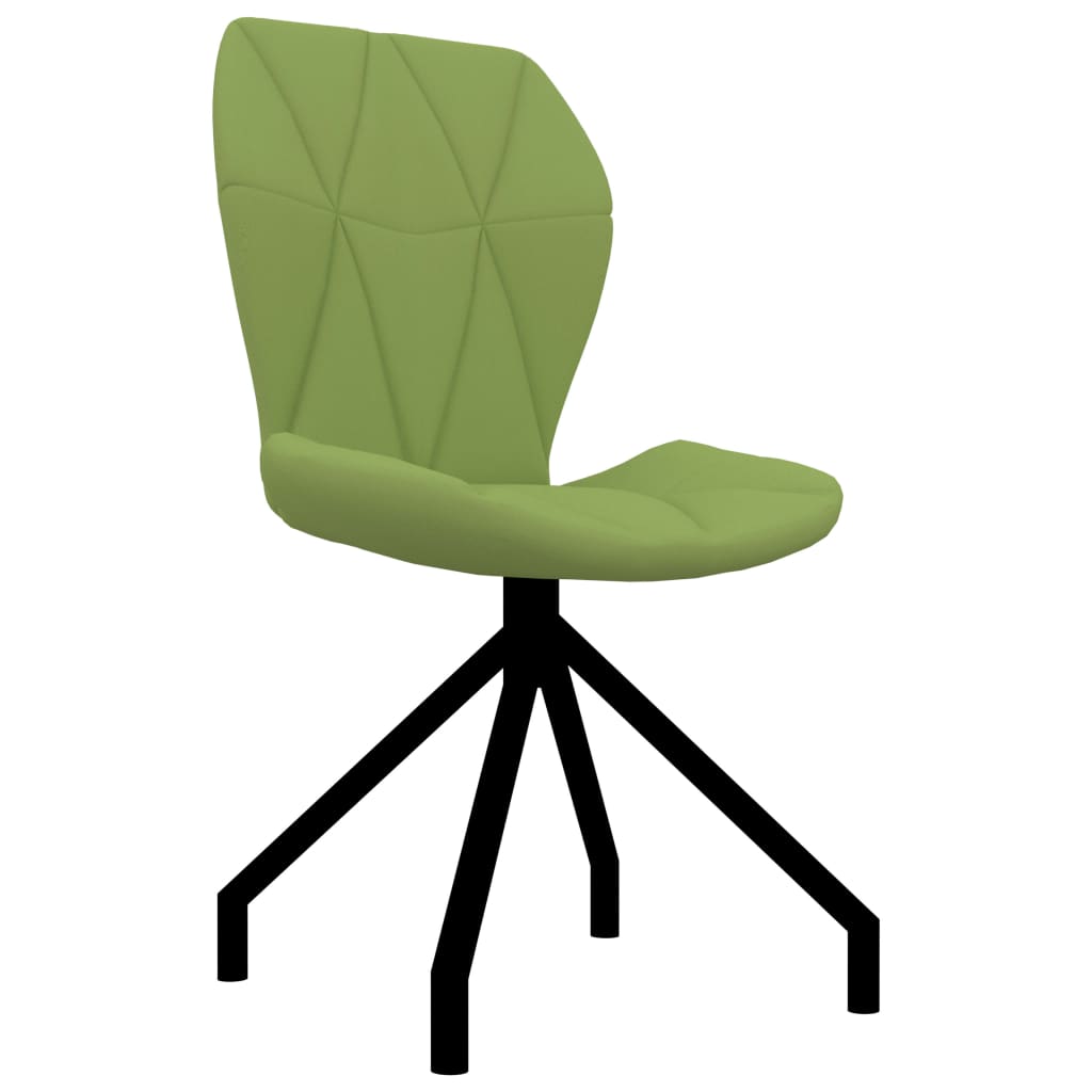 vidaXL Valgomojo kėdės, 6vnt., žalios spalvos, dirbtinė oda (3x282559)