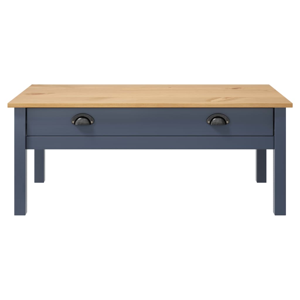 

vidaXL Salontafel Hill Range 100x55x40 cm massief grenenhout grijs