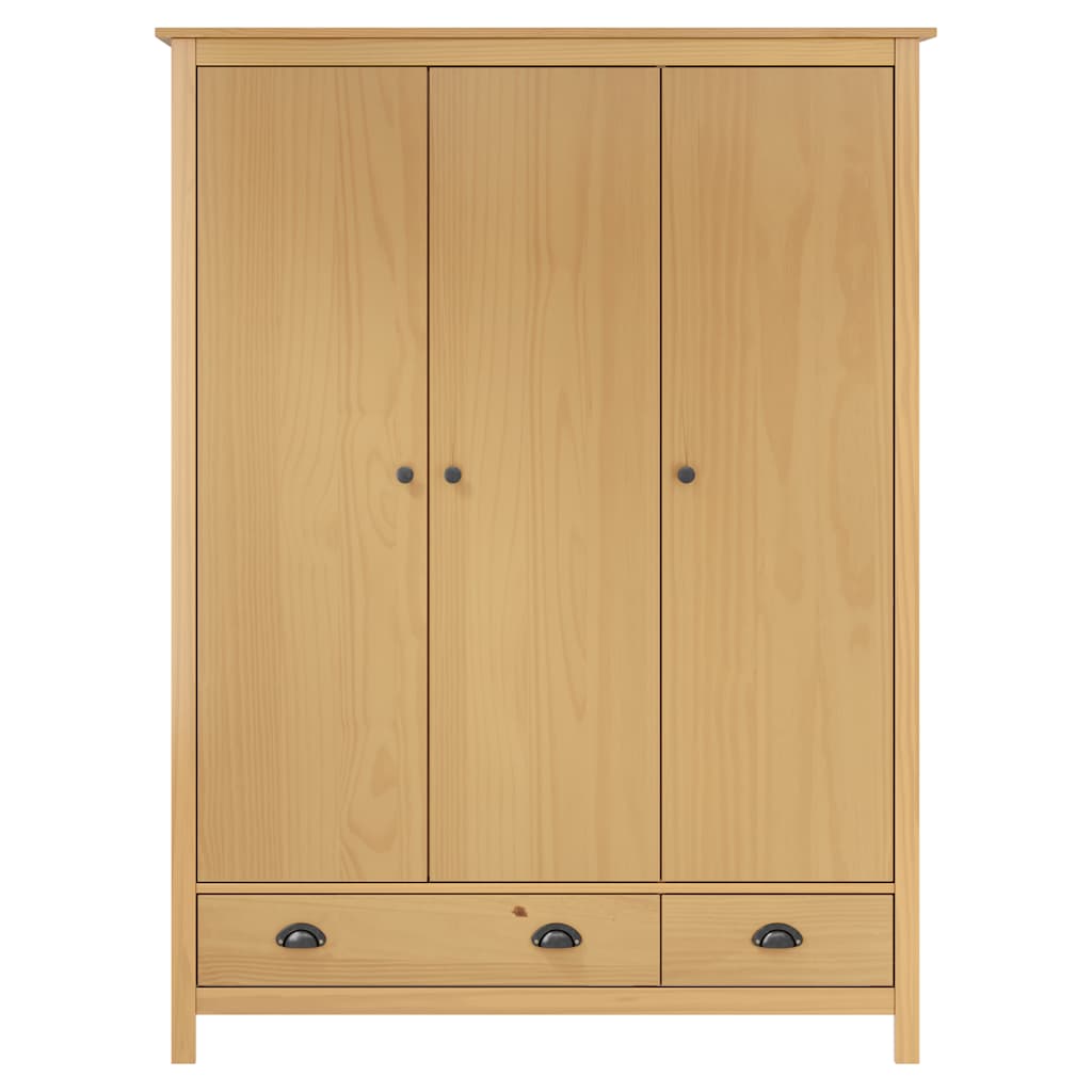 

vidaXL Kledingkast met 3 deuren Hill Range 127x50x170 cm grenenhout