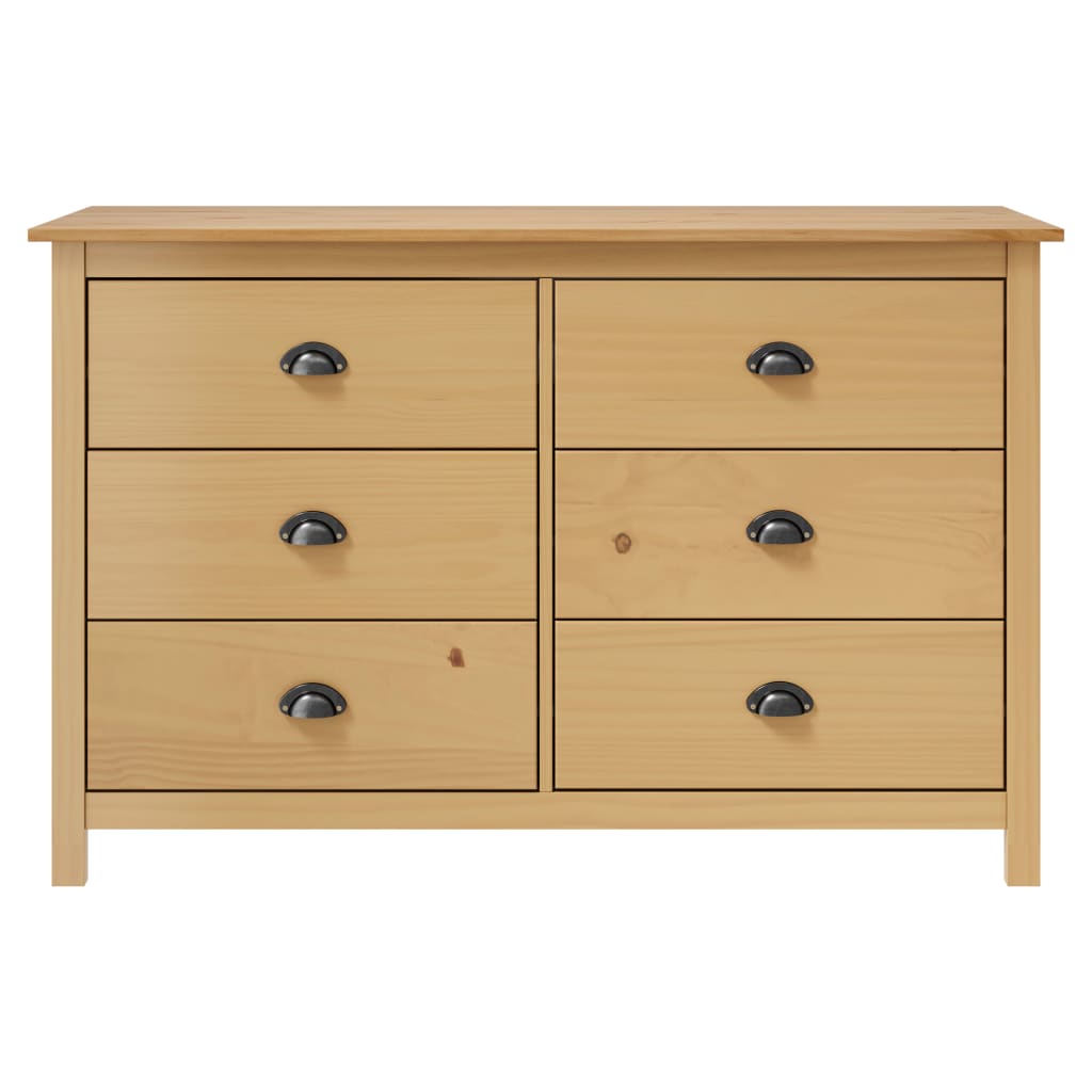 

vidaXL Dressoir Hill Range 125x40x80 cm massief grenenhout