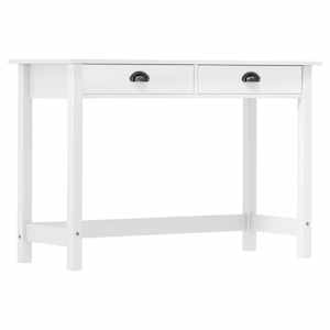 vidaXL konsoollaud "Hill" 2 sahtliga, 110 x 45 x 74 cm, m&auml;nnipuit