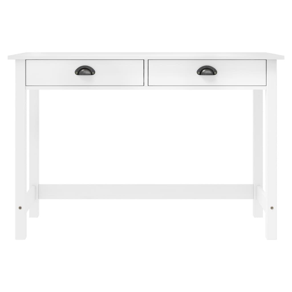 vidaXL Wandtafel Hill 2 lades 110x45x74 cm massief grenenhout afbeelding