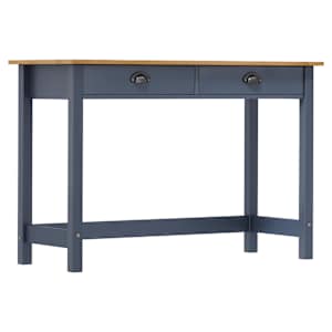 vidaXL konsoollaud "Hill" 2 sahtliga, hall, 110x45x74 cm, m&auml;nd
