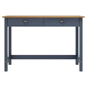 vidaXL Κονσόλα Hill Γκρι 2 Συρτάρια Γκρι 110x45x74εκ Μασίφ Ξύλο Πεύκου