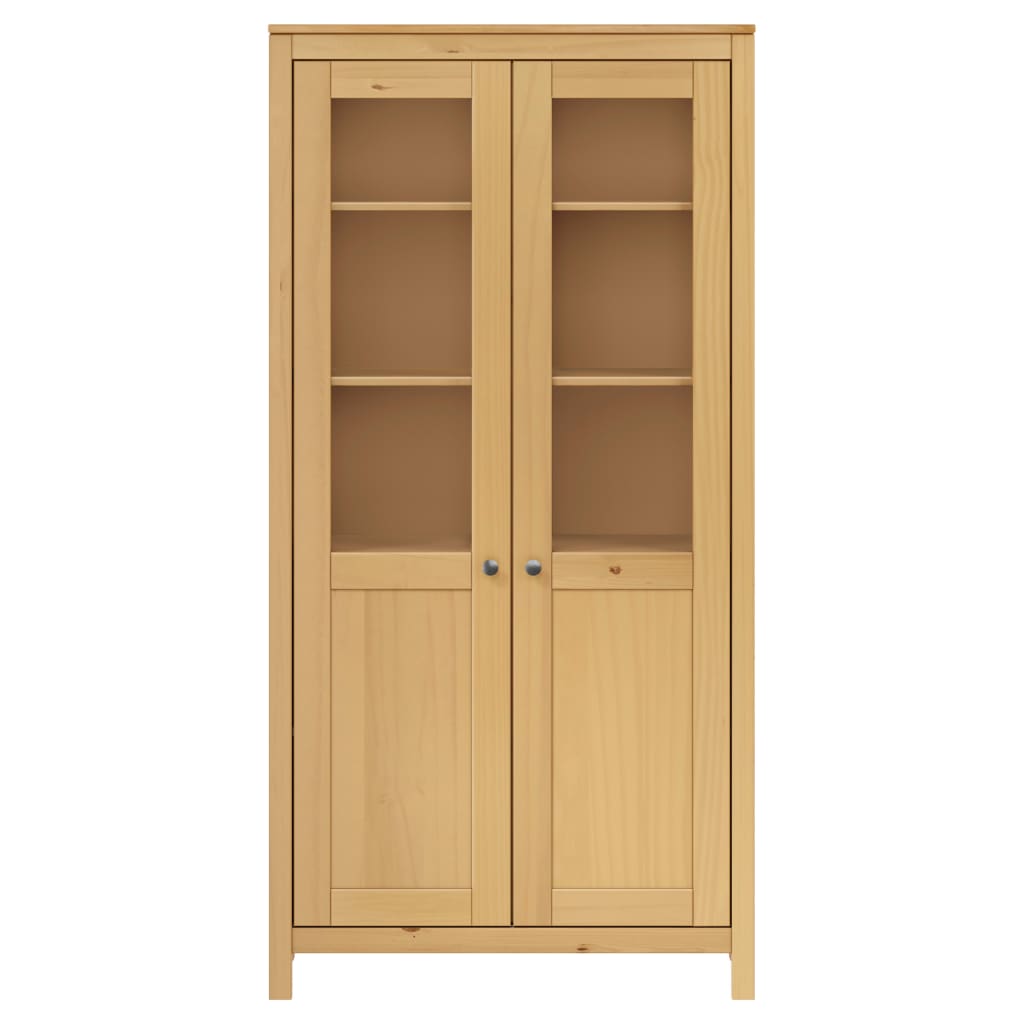 

vidaXL Hoge kast Hill Range 85x37x170,5 cm grenenhout honingbruin