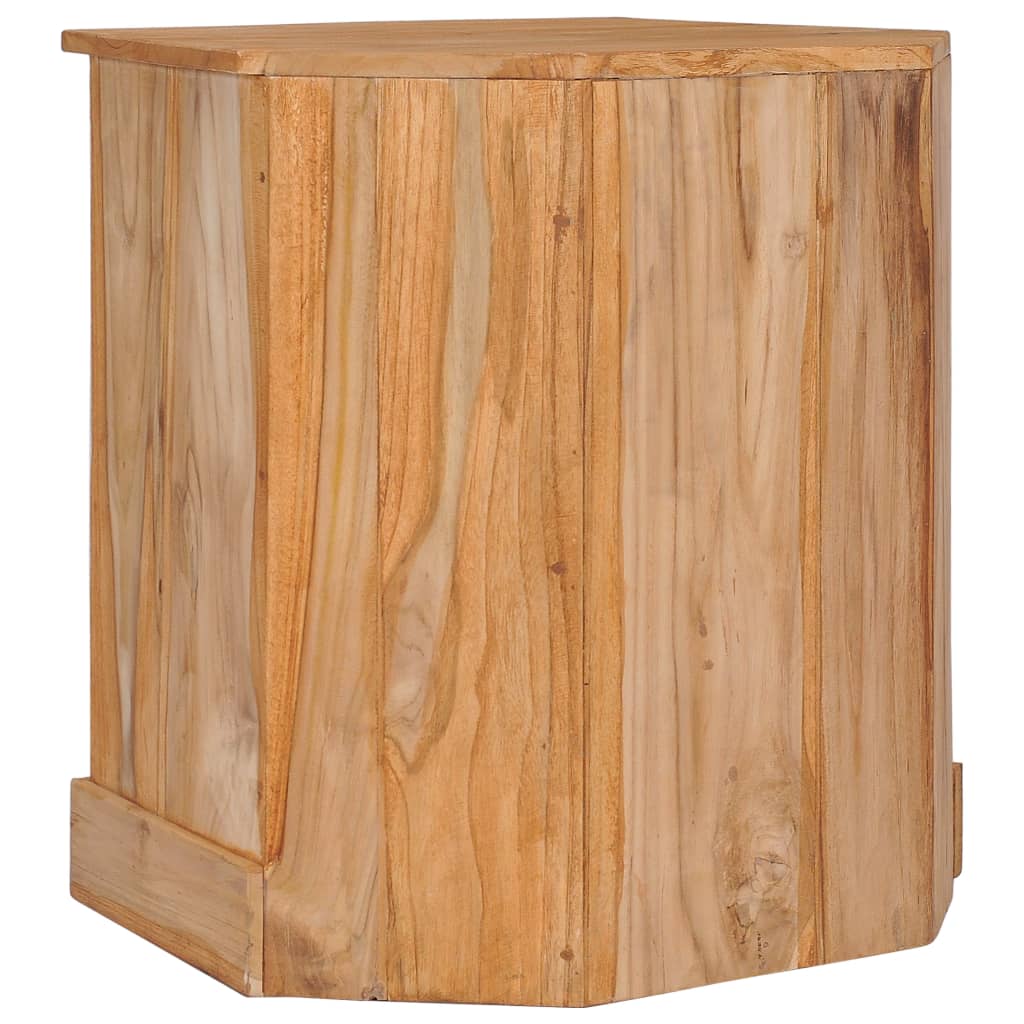 Rohový příborník 60 x 45 x 60 cm masivní teakové dřevo