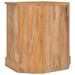Rohový příborník 60 x 45 x 60 cm masivní teakové dřevo - obrázek 5