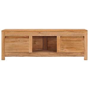 TV stolek 100 x 30 x 35 cm masivní teakové dřevo - obrázek 2