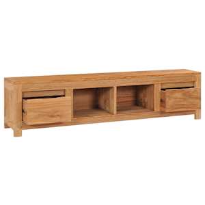 TV stolek 115 x 30 x 35 cm masivní teakové dřevo - obrázek 2