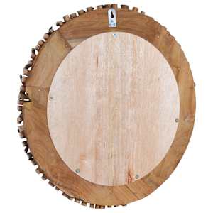 Nástěnné zrcadlo 60 cm teak kulaté - obrázek 4
