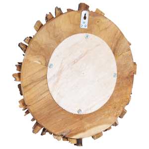 Nástěnné zrcadlo 40 cm teak kulaté - obrázek 4