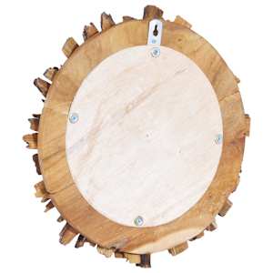 Nástěnné zrcadlo 60 cm teak kulaté - obrázek 4