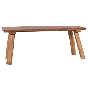 Zahradní lavice 120 cm masivní teakové dřevo - obrázek 1