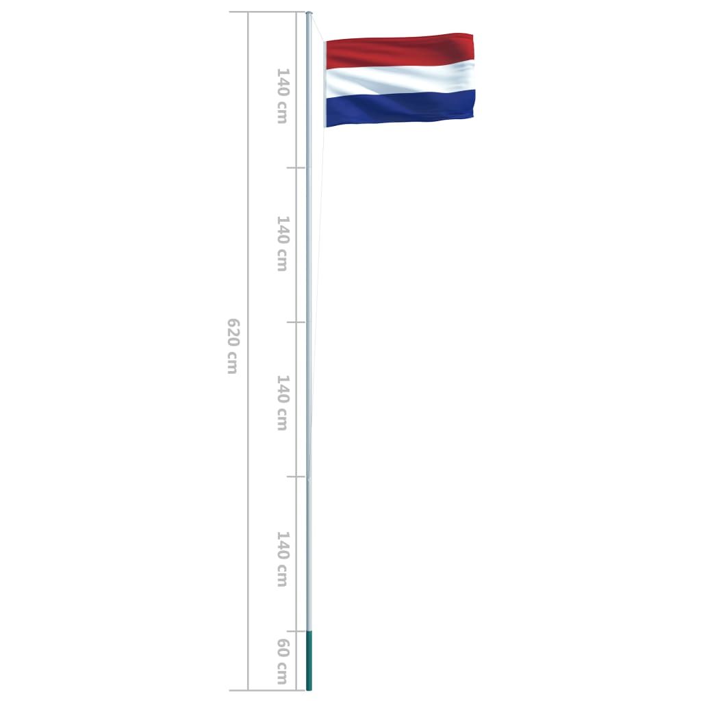 Holland zászló és alumínium rúd 6,2 m 