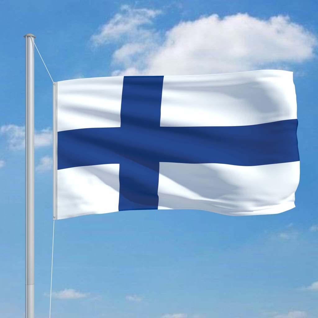 

vidaXL Vlag met vlaggenmast Finland 6,2 m aluminium