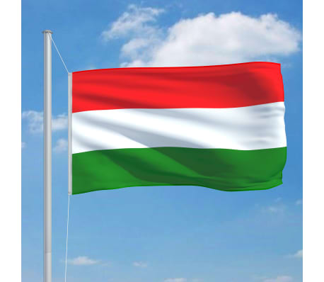vidaXL Σημαία Ουγγαρίας 6,2 μ. με Ιστό Αλουμινίου