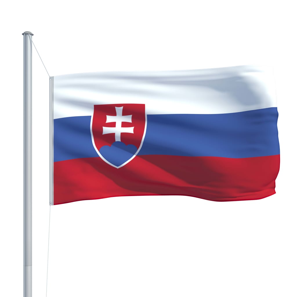 Szlovák zászló alumíniumrúddal 6,2 m 