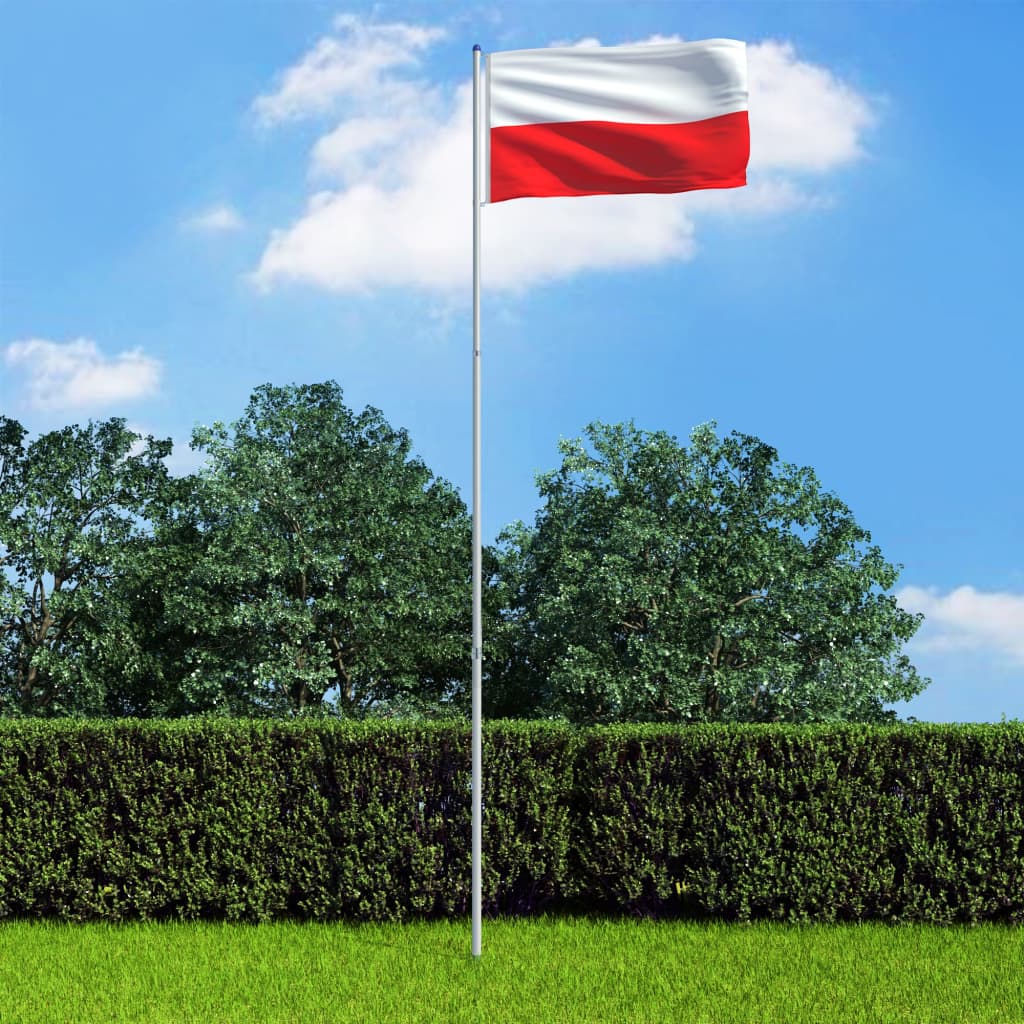 Flagge Polens und Mast Aluminium 6 m kaufen