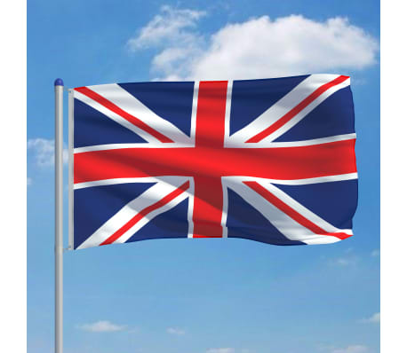 vidaXL UK Flag and Pole Aluminium 6 m