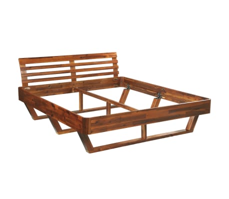 vidaXL Bed Frame Solid Acacia Wood 160x200 cm