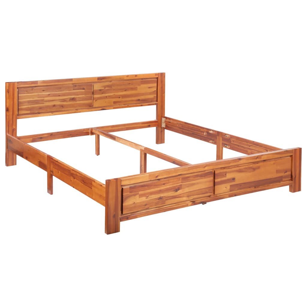 vidaXL Bed Frame Solid Acacia Wood 160x200 cm