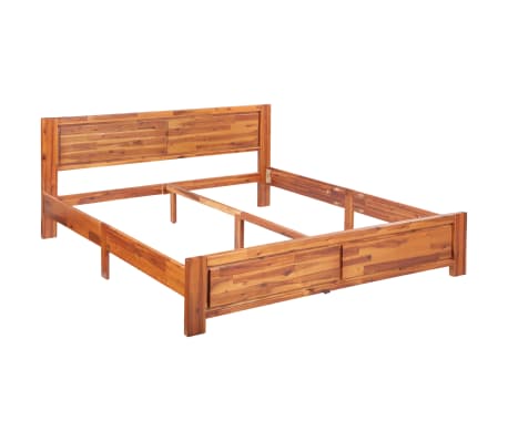 vidaXL Estrutura de cama 160x200 cm madeira de acácia maciça