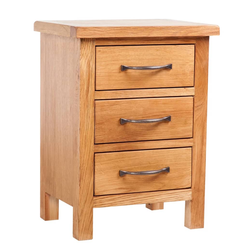 

vidaXL Nachtkastjes 2 st 40x30x54 cm massief eikenhout