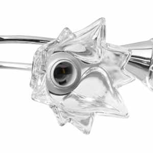 Stropní lampa průhledná skleněná stínidla 5 žárovek E14 tulipán - obrázek 8