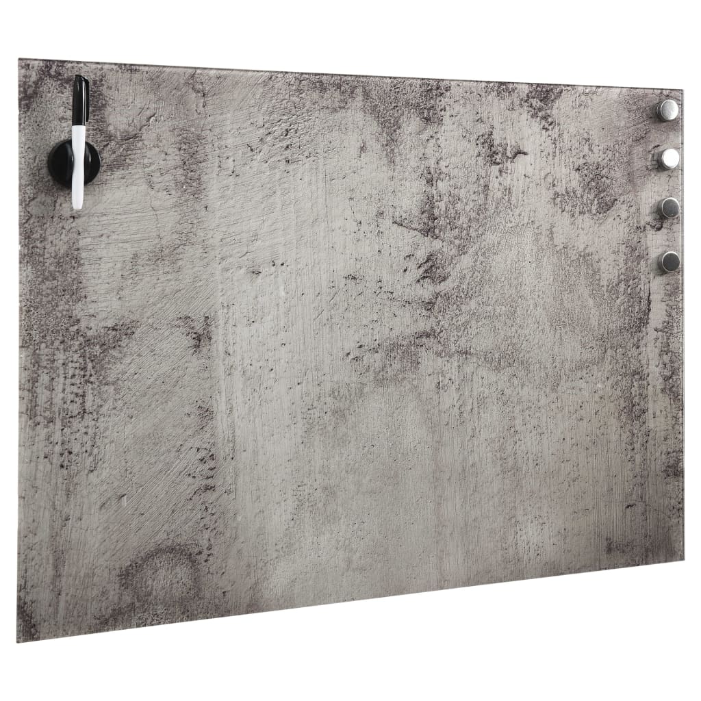 vidaXL Magneetbord wandmontage 60x40 cm glas afbeelding
