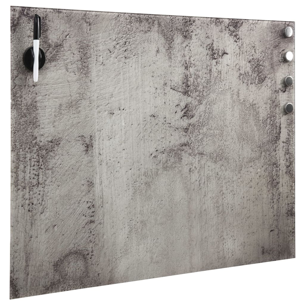 vidaXL Pizarra magnética de pared vidrio 60x60 cm