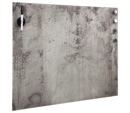 vidaXL Pizarra magnética de pared vidrio 60x60 cm