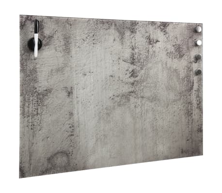 vidaXL Pizarra magnética de pared vidrio 80x60 cm