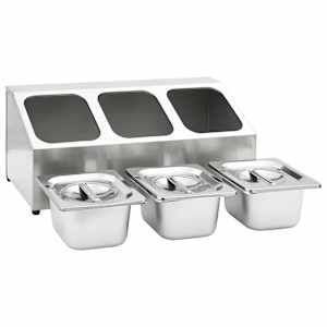 Nástavba na gastronádoby pro 3 GN 1/6 nádoby nerezová ocel - obrázek 7