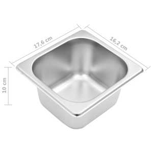 Nástavba na gastronádoby pro 3 GN 1/6 nádoby nerezová ocel - obrázek 10