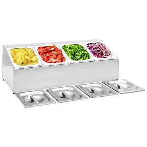 Nástavba na gastronádoby pro 4 GN 1/6 nádoby nerezová ocel - obrázek 1