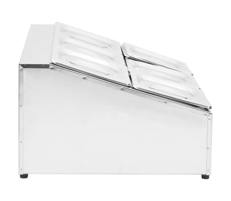 Teglia Gastronorm Acciaio Inox 53x32,5x6,5 Cm - Per Cottura, Conservazione E Trasporto Cibi - Foto 12